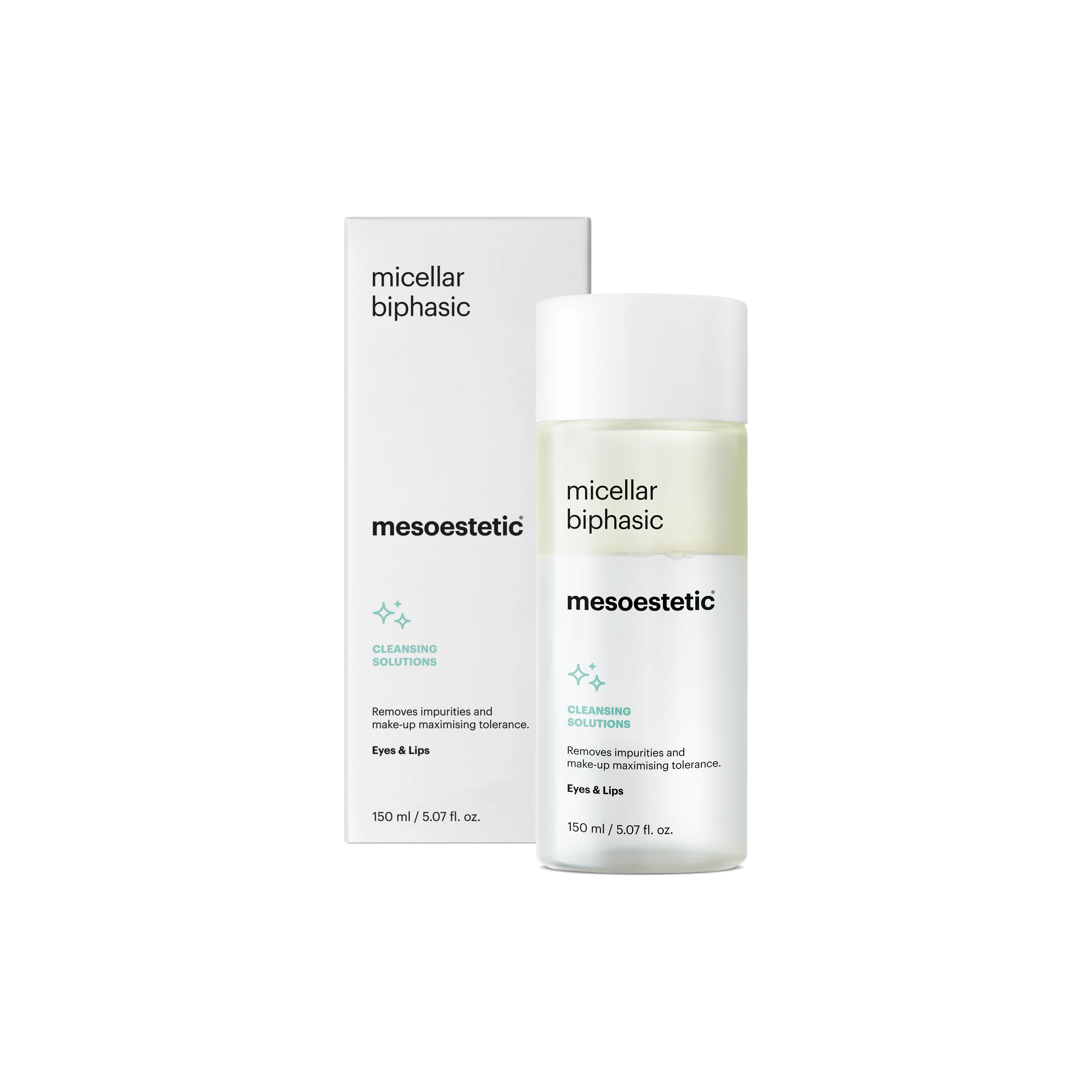 mesoestetic micellar biphasic Kunststoffflasche mit Originalverpackung